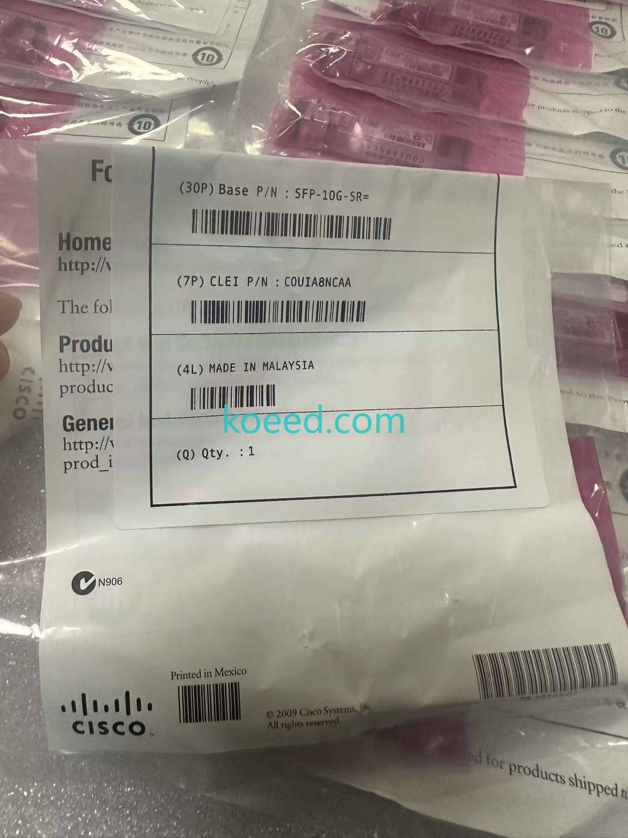 SFP-10G-SR 10G - Product View